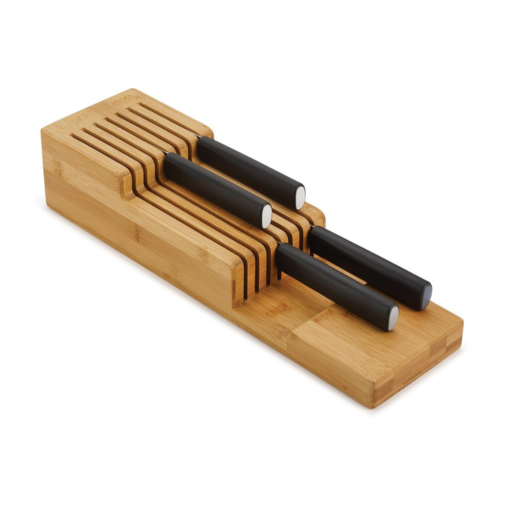 2 Tier Bamboo Knife Drawer Organiser-1