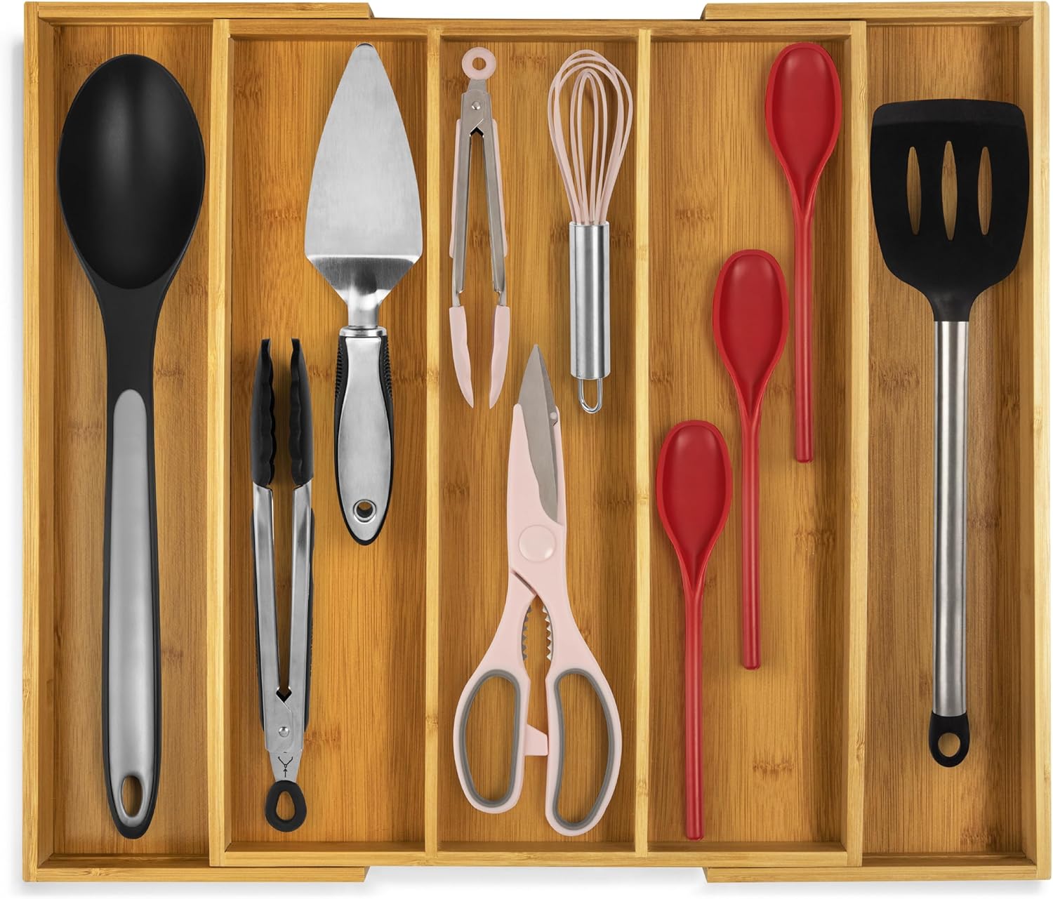 Bamboo Expandable Cutlery Drawer Insert-0