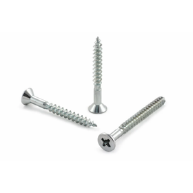 8G x 38mm zinc plated countersunk screws