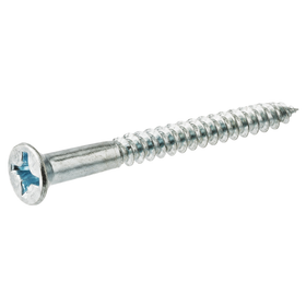 8G x 60mm zinc plated countersunk screws