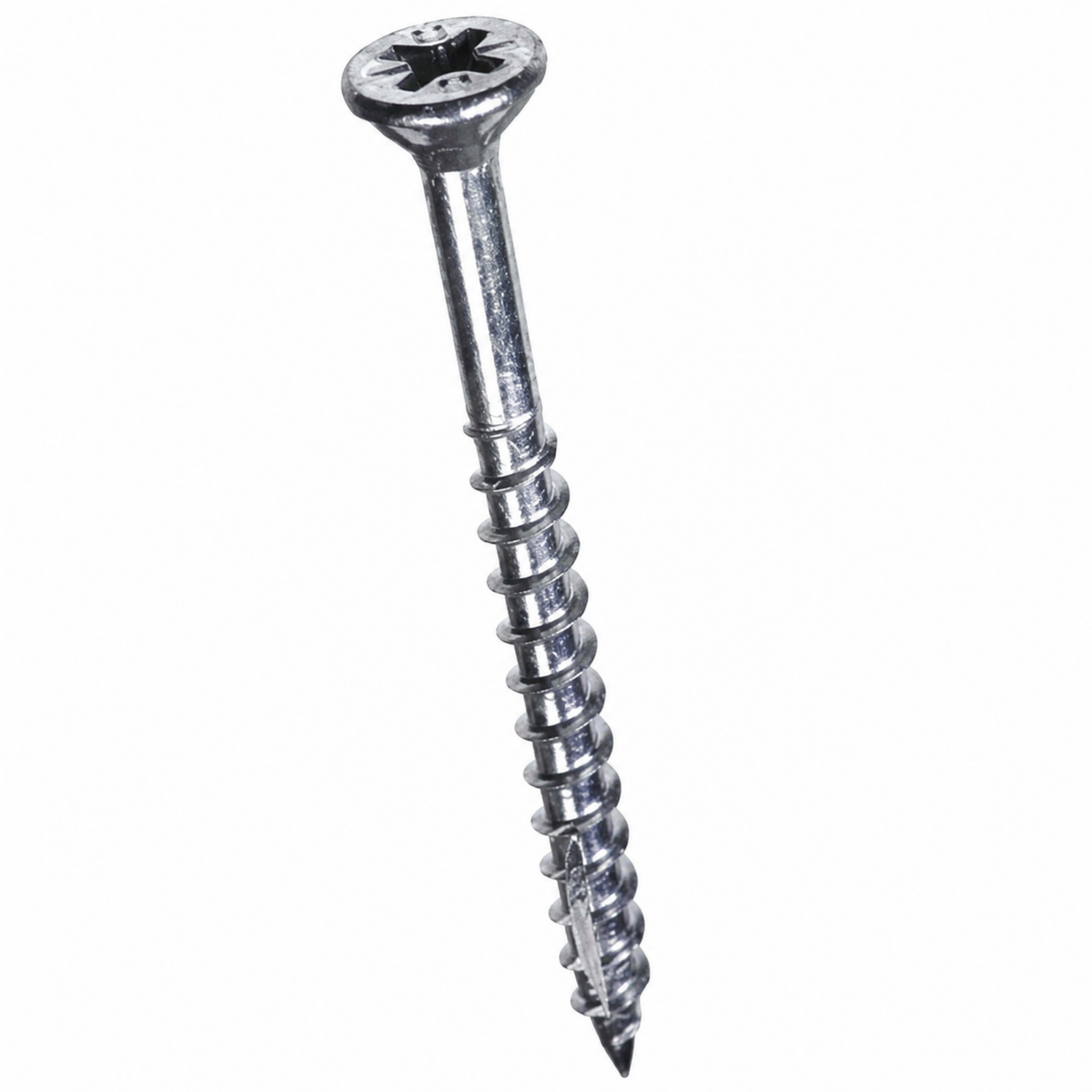 8G x 60mm zinc plated countersunk screws