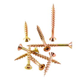 8G x 75mm zink plated countersunk screws
