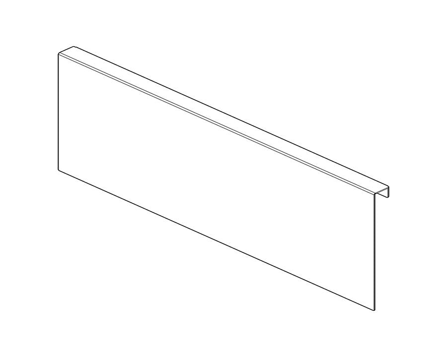 Blum AMBIA-LINE Back Adapter 1 C Height 177mm Silk White Size: 242mm ZC7A0POC by W&B