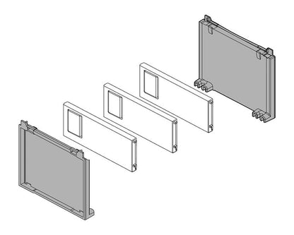 Blum AMBIA-LINE Bottle Set 1 100 mm Orion Grey ZC7B0100S