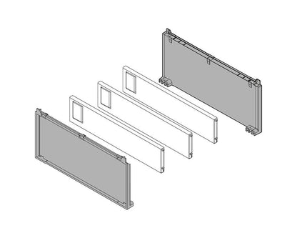 Blum AMBIA-LINE bottle set 2 200mm Silk white ZC7B0200S