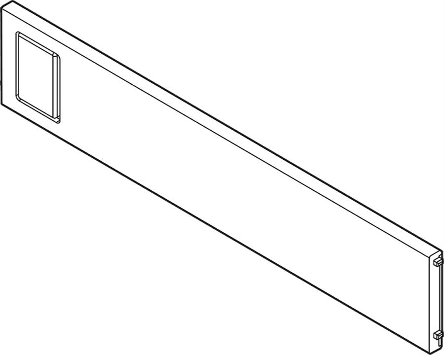 Blum AMBIA-LINE Cross Divider for LEGRABOX and MERIVOBOX Carbon Black ZC7Q0U0SS Height: 50mm Width: 242mm