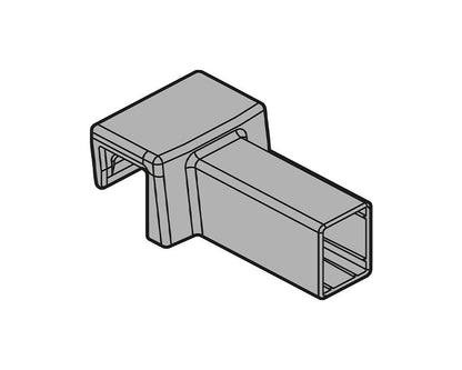 Blum AMBIA-LINE connector for cross gallery for LEGRABOX free Silk White ZC7U11E0