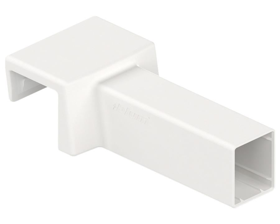 Blum AMBIA-LINE Cross Gallery Connector for MERIVOBOX Silk White ZC4U10E0