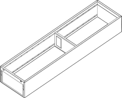 Blum AMBIA-LINE Steel Frame Series 1 Indium Grey Size: 450mm by W&B