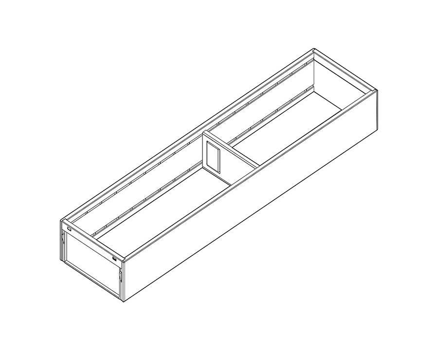 Blum AMBIA-LINE Steel Frame Series 1 Silk White Size: 450mm ZC7S450RS1