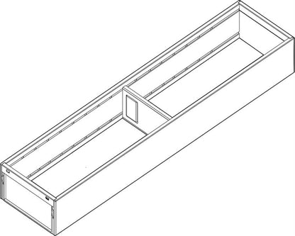 Blum AMBIA-LINE Steel Frame Series 1 Carbon Black Size: 500mm ZC7S500RS1