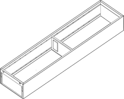 Blum AMBIA-LINE Steel Frame Series 1 Indium Grey Size: 500mm ZC7S500RS1