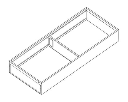 Blum AMBIA-LINE Steel Frame Series 2 Silk White Size: 450mm ZC7S450RS2