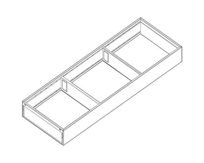 Blum AMBIA-LINE Steel Frame Series 2 Orion Grey Size: 600mm ZC7S600RS2