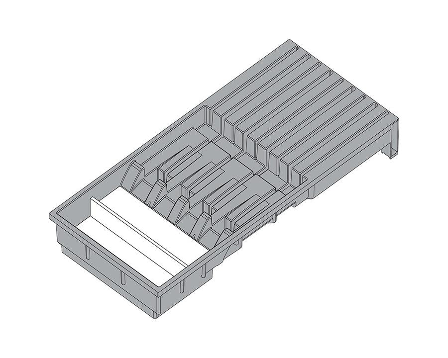 Blum AMBIA-LINE Knife Holder Orion Grey Size: 186mm ZC7M0200 by W&B