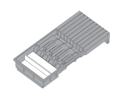 Blum AMBIA-LINE Knife Holder Orion Grey Size: 186mm ZC7M0200 by W&B