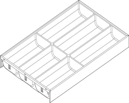 Blum AMBIA-LINE Soft Touch Carbon Black Size: 500mm ZC7S500BS3