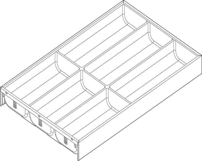 Blum AMBIA-LINE Soft Touch Indium Grey Size: 500mm ZC7S500BS3