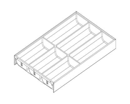 Blum AMBIA-LINE Soft Touch Orion Grey Size: 500mm by W&B