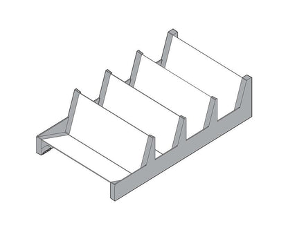 Blum AMBIA-LINE Spice Holder Stainless Steel ZC7G0P0I by W&B