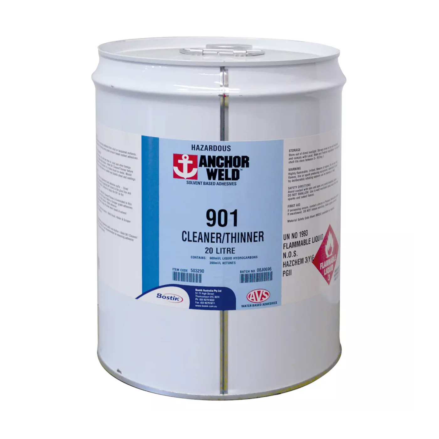 ANCHORWELD 901 THINNER SPRAY CONTACT CLEANER 20 LITRE
