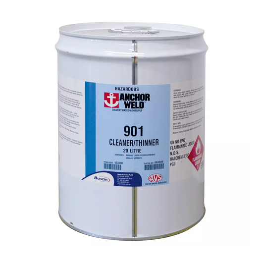 ANCHORWELD 901 20 Litre solvent thinner and cleaner drum for removing dried adhesives and cleaning spray guns and tools