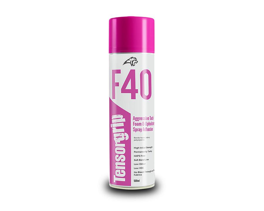 TensorGrip® F40 Aggressive Tack Spray Adhesive. 500ml Aerosol