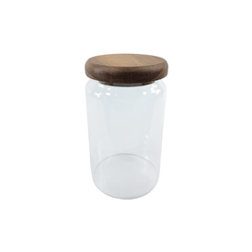 900ml Acacia Glass Jar – Airtight Kitchen Storage