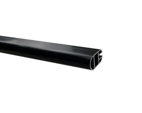 Aluminium Oval Wardrobe Rail in Black. Size: 3m. Thickness: 1.2mm. To suit L&S Mini Octopus Flexible Strip Reel by W&B