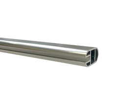 Aluminium Oval Wardrobe Rail in Chrome. Size: 3m. Thickness: 1.2mm. To suit L&S Mini Octopus Flexible Strip Reel by W&B