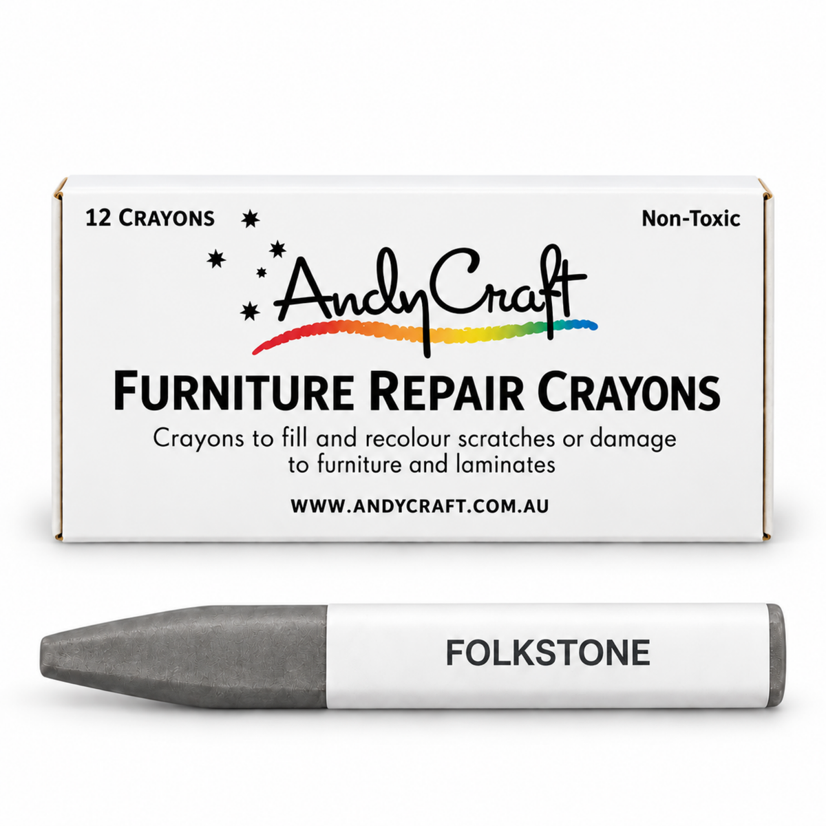 AndyCraft Furniture Repair Crayons | Folkstone Grey