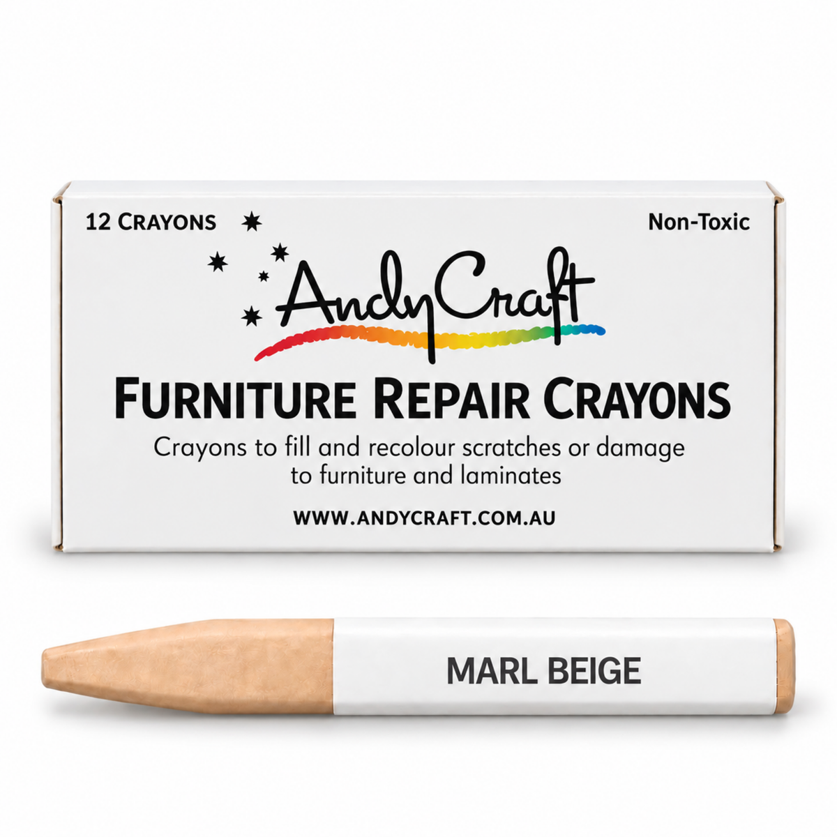 AndyCraft Furniture Repair Crayons | Marl Beige