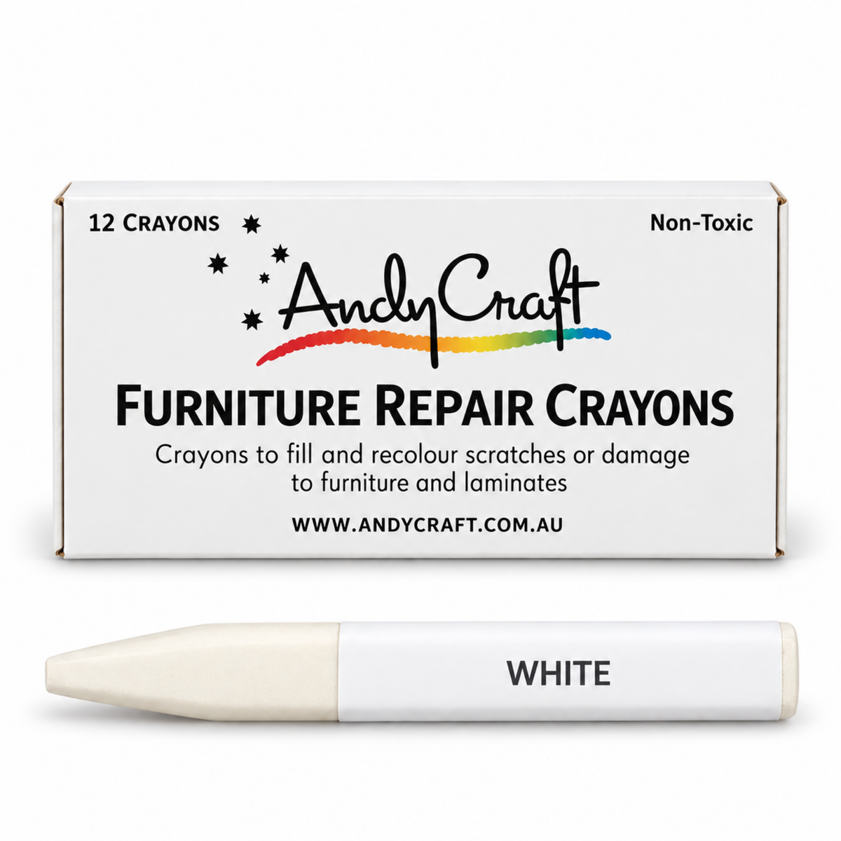 Andy Craft Furniture Repair Crayons | White
