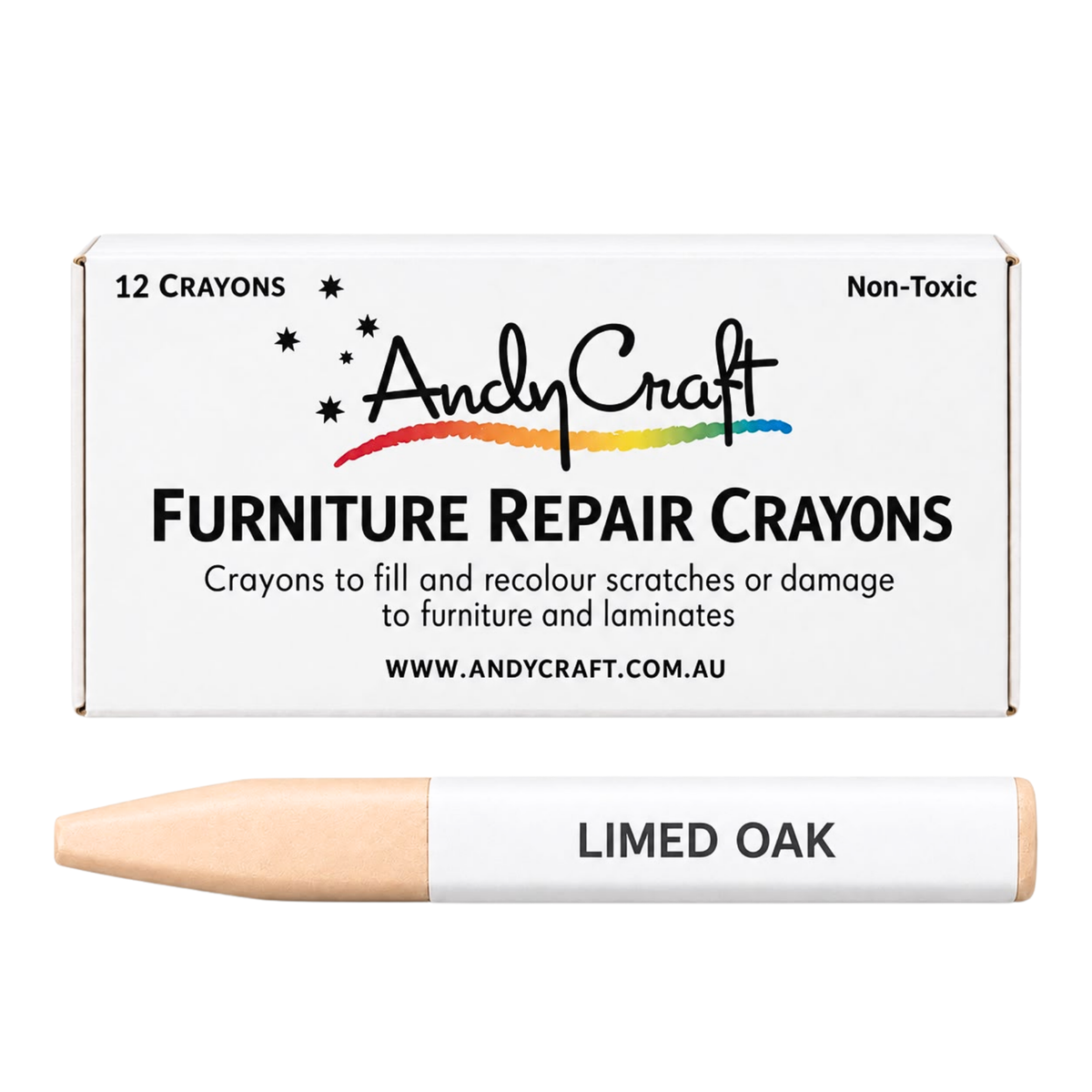 AndyCraft Furniture Repair Crayons | Limed Oak