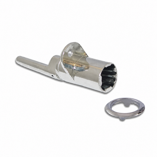 Armstrong frontal central lock housing with single wing and 16.5mm × 17.5mm barrel for Blum Cabloxx cabinets