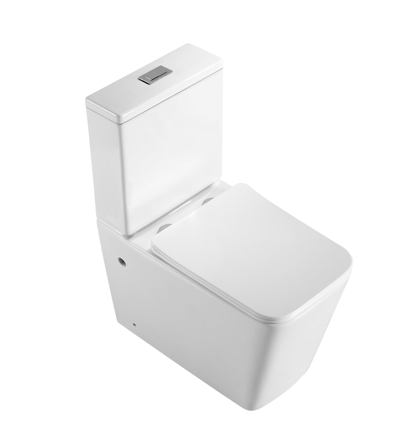 Imperial Two-piece Rimless Toilet | Matte White | Square