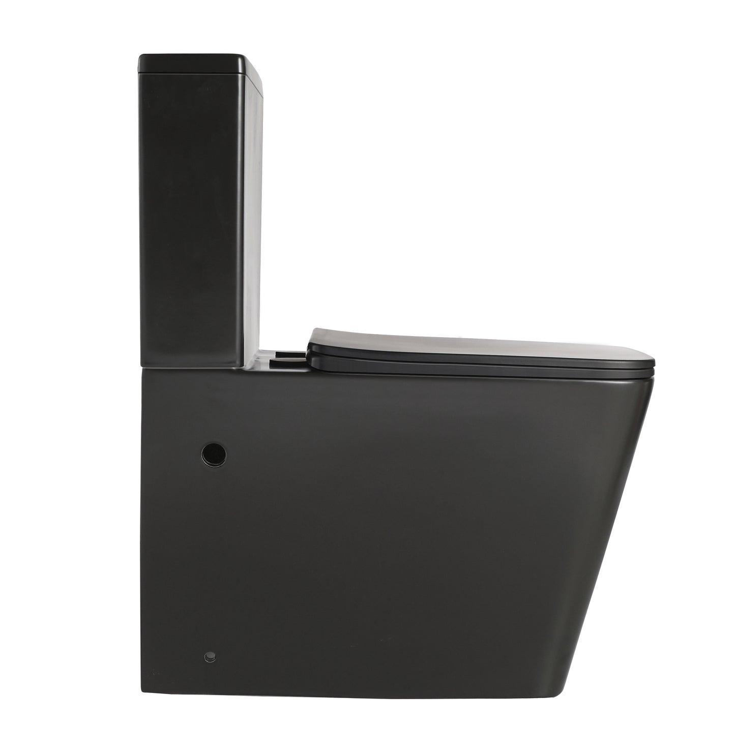 Imperial Two-piece Rimless Toilet | Matte Black | Square