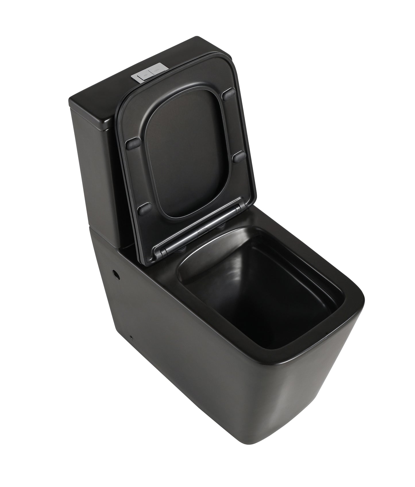 Imperial Two-piece Rimless Toilet | Matte Black | Square