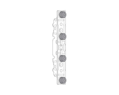 Blum AVENTOS HS/HL/HK EXPANDO T Front Fixing Bracket for thin fronts. by Wilson & Bradley