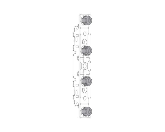 Blum AVENTOS HS/HL/HK EXPANDO T Front Fixing Bracket for thin fronts. by Wilson & Bradley