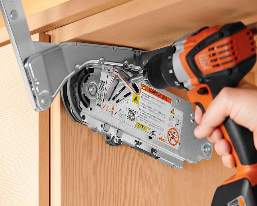 Blum AVENTOS Overhead Stay HS Lift Mechanism Set A Compatible With SERVO-DRIVE 20S2A00.05