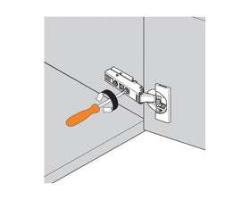Blum CLIP top BLUMOTION Profile Door Soft Close Hinge 95 Degree. Full Overlay. Boss: Screw-On by W&B