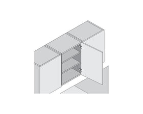 Blum CLIP top Standard Hinge 107 Degree. Full Overlay. Boss: Screw-On by W&B