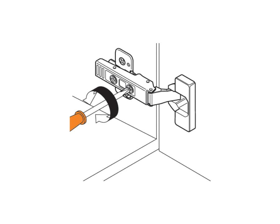 Blum CLIP top Standard Hinge 120 Degrees. Unsprung, Screw-On 70T5550.Tl *For Use with AVENTOS*