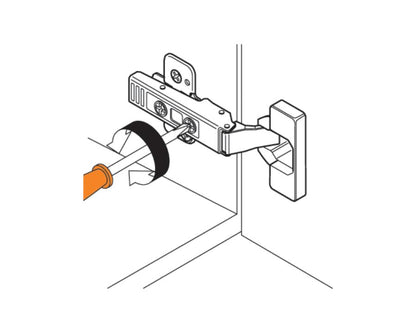 Blum CLIP top Standard Hinge 120 Degrees. Unsprung, INSERTA 70T5590BTL *For Use with AVENTOS*