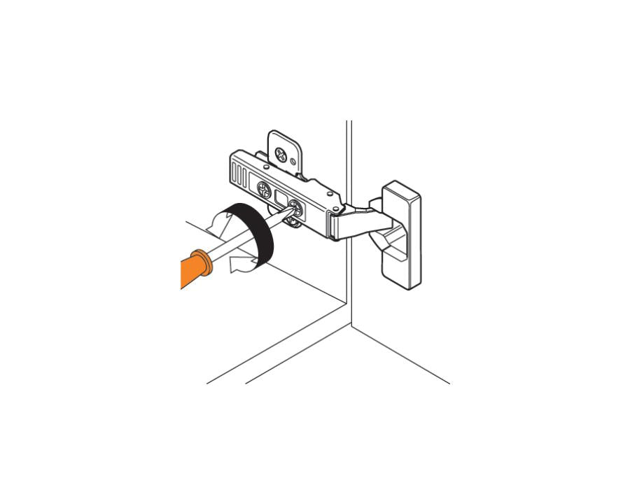 Blum CLIP top Profile Door Hinge 95 Degree. Half Overlay. Boss: INSERTA 71T9690B