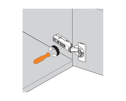 Blum CLIP top BLUMOTION Standard Soft Close Hinge 110 Degree. Full Overlay. Boss: Knock-In 71B3580