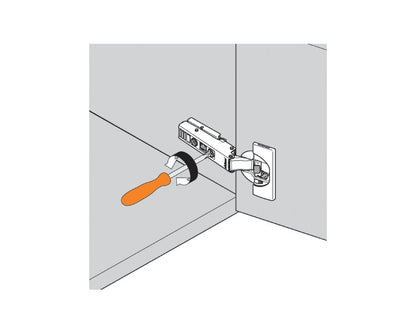 Blum CLIP top BLUMOTION Standard Soft Close Hinge 110 Degree. Full Overlay. Boss: INSERTA 71B3590