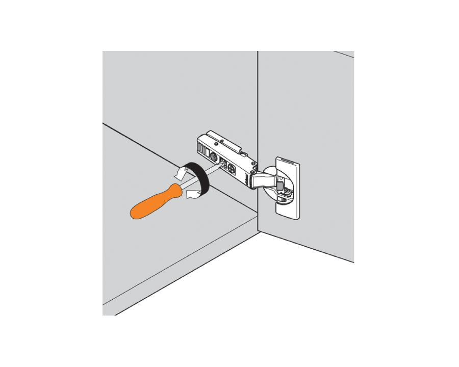 Blum CLIP top BLUMOTION Standard Soft Close Hinge 110 Degree. Full Overlay. Boss: INSERTA 71B3590