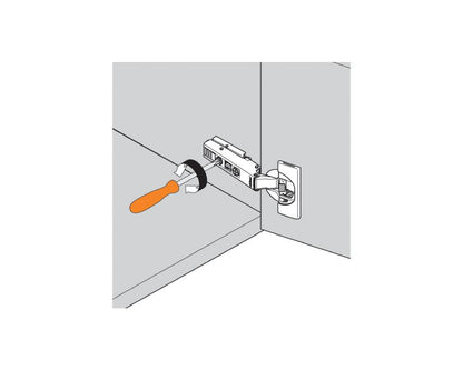 Blum CLIP top BLUMOTION Standard Soft Close Hinge 110 Degree. Full Overlay. Boss: INSERTA 71B3590